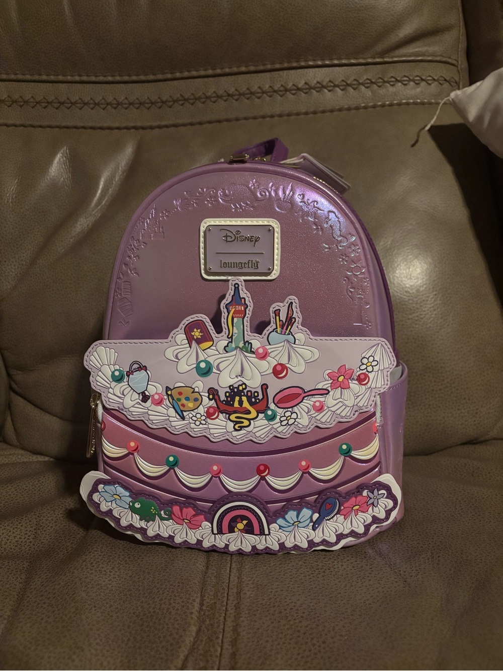 Loungefly Rapunzel Cake Celebration Mini Backpack